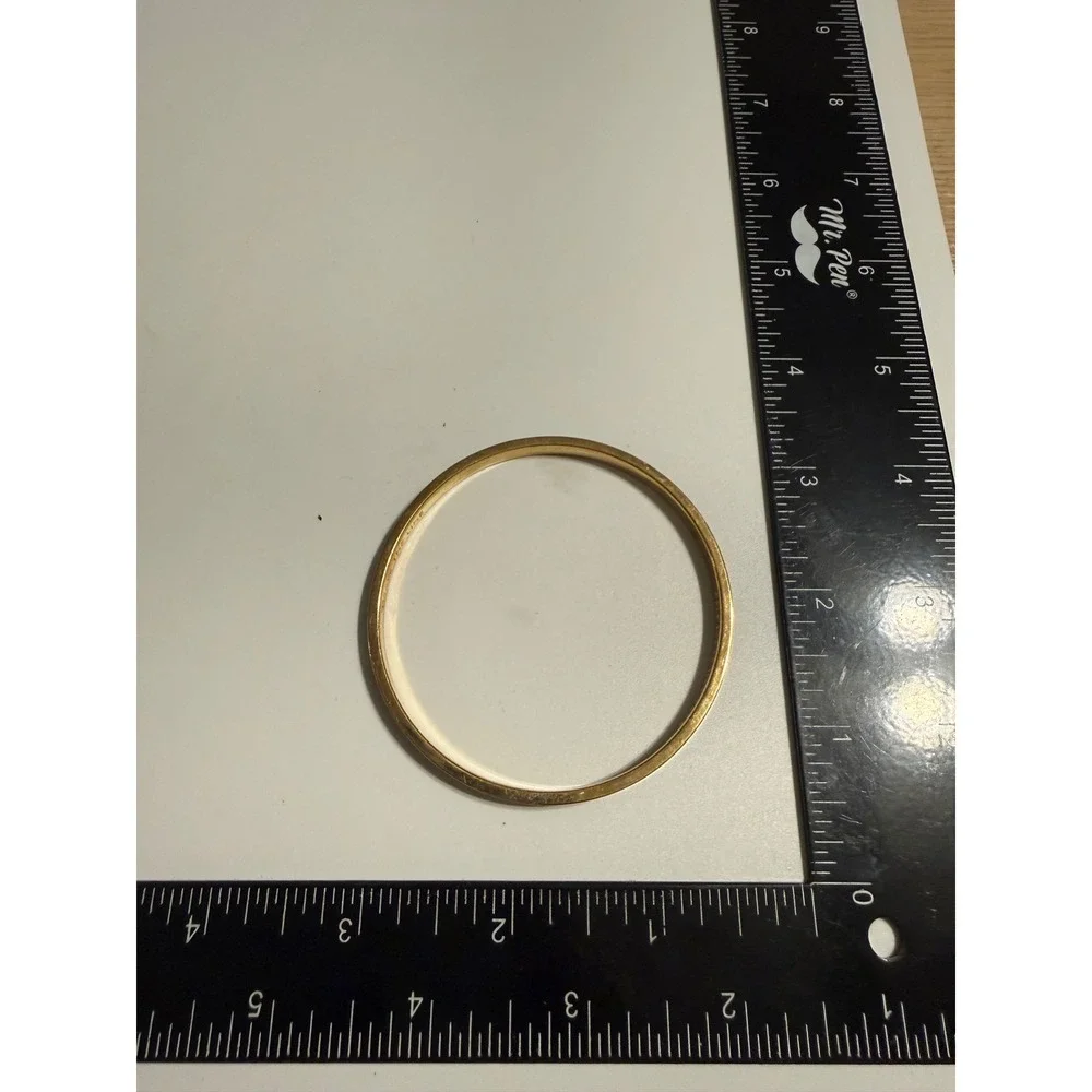 Kate Spade New York Draw The Line Black Enamel Gold Tone Bangle Bracelet - Picture 4 of 4
